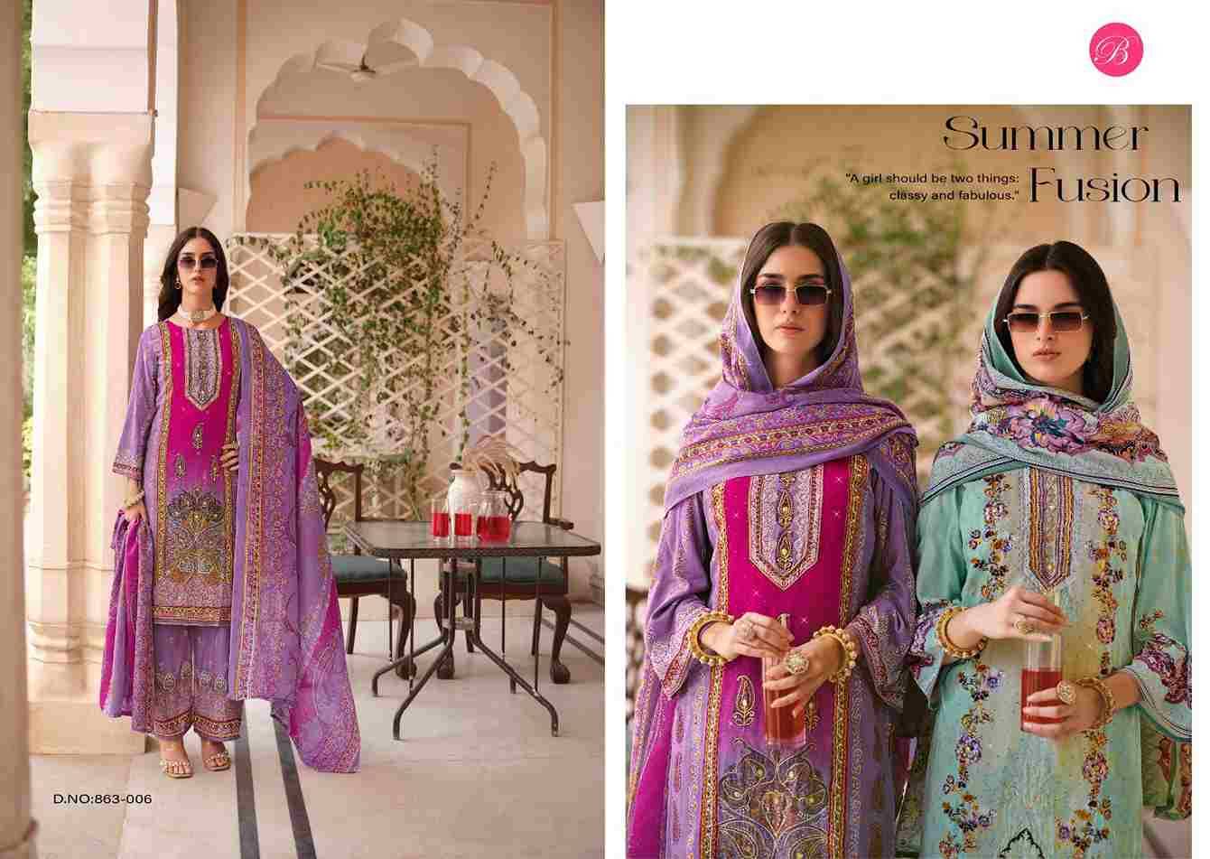 Shaheen Vol-5 By Belliza 863-001 To 863-008 Series Beautiful Festive Suits Stylish Fancy Colorful Casual Wear & Ethnic Wear Pure Viscose Rayon Print Dresses At Wholesale Price