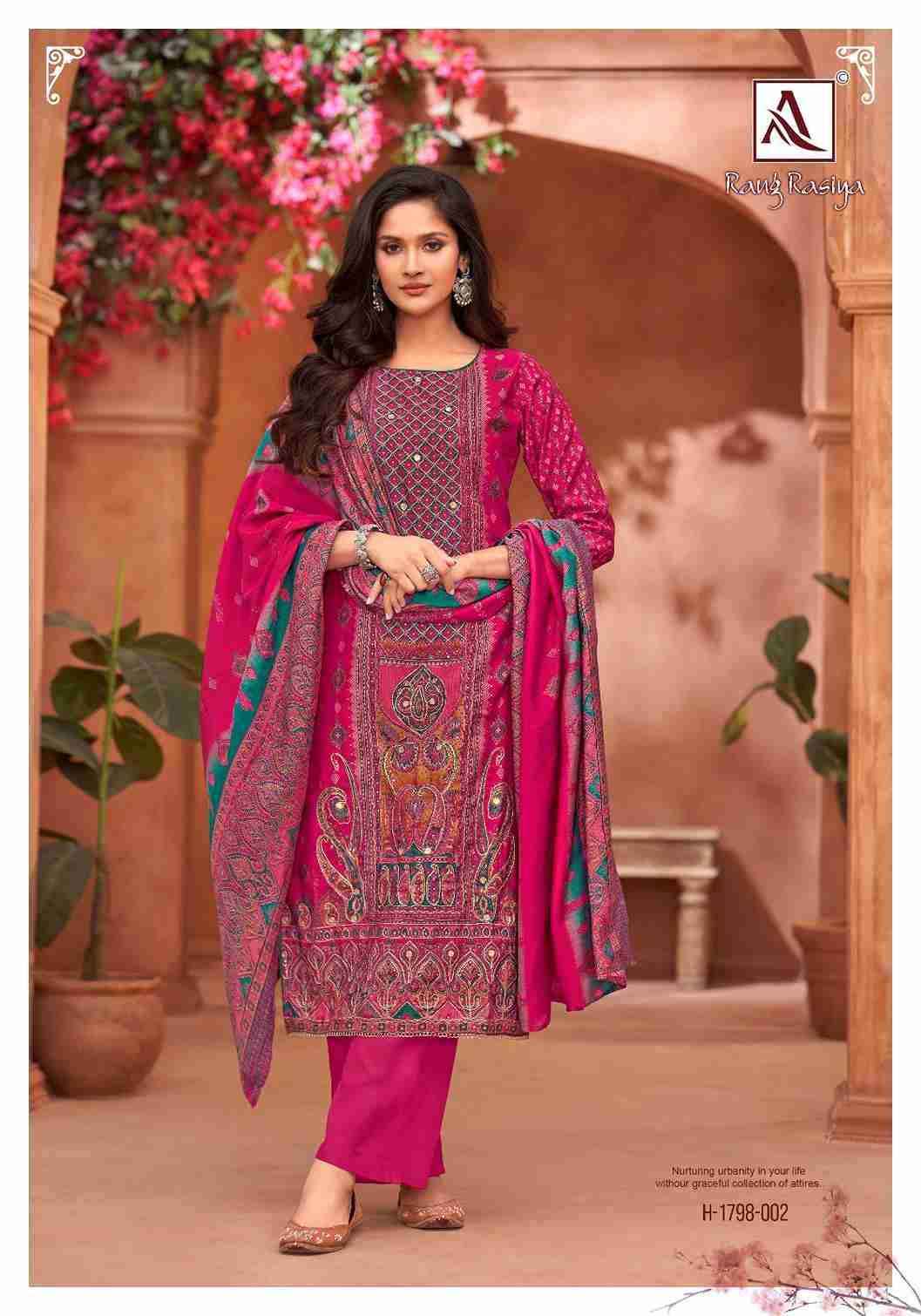 Rang Rasiya By Alok Suit 1798-01 To 1798-06 Series Beautiful Festive Suits Colorful Stylish Fancy Casual Wear & Ethnic Wear Pure Modal Dresses At Wholesale Price
