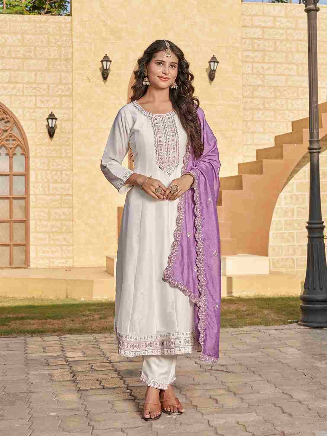 Vanilla By Aanchi 01 To 03 Series Beautiful Festive Suits Colorful Stylish Fancy Casual Wear & Ethnic Wear Vichitra Silk Dresses At Wholesale Price