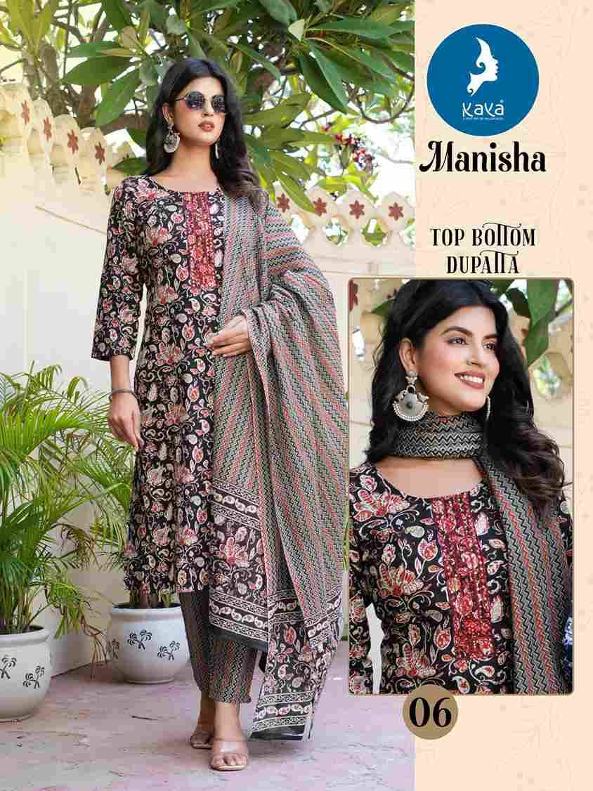 Manisha By Kaya 01 To 06 Series Beautiful Festive Suits Colorful Stylish Fancy Casual Wear & Ethnic Wear Cotton Print Dresses At Wholesale Price