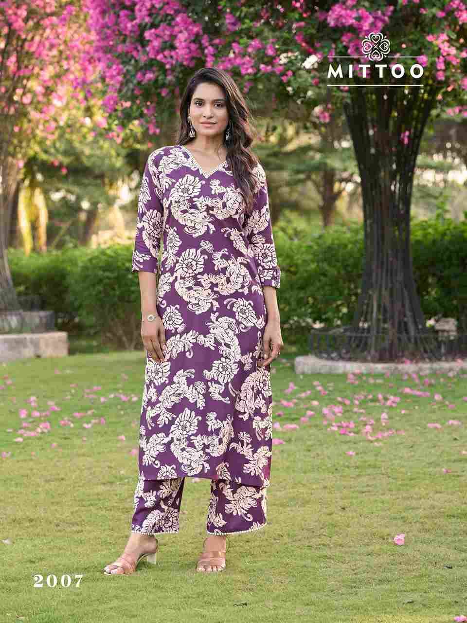 Sulekha Vol-2 By Mittoo 2007 To 2012 Series Designer Stylish Fancy Colorful Beautiful Party Wear & Ethnic Wear Collection Rayon Print Kurtis With Bottom At Wholesale Price