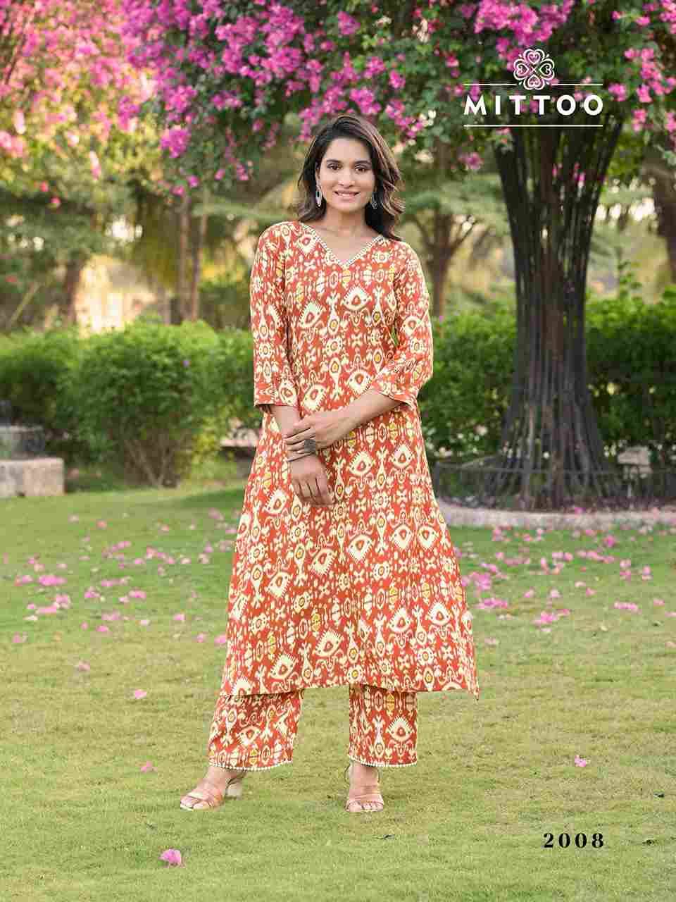 Sulekha Vol-2 By Mittoo 2007 To 2012 Series Designer Stylish Fancy Colorful Beautiful Party Wear & Ethnic Wear Collection Rayon Print Kurtis With Bottom At Wholesale Price