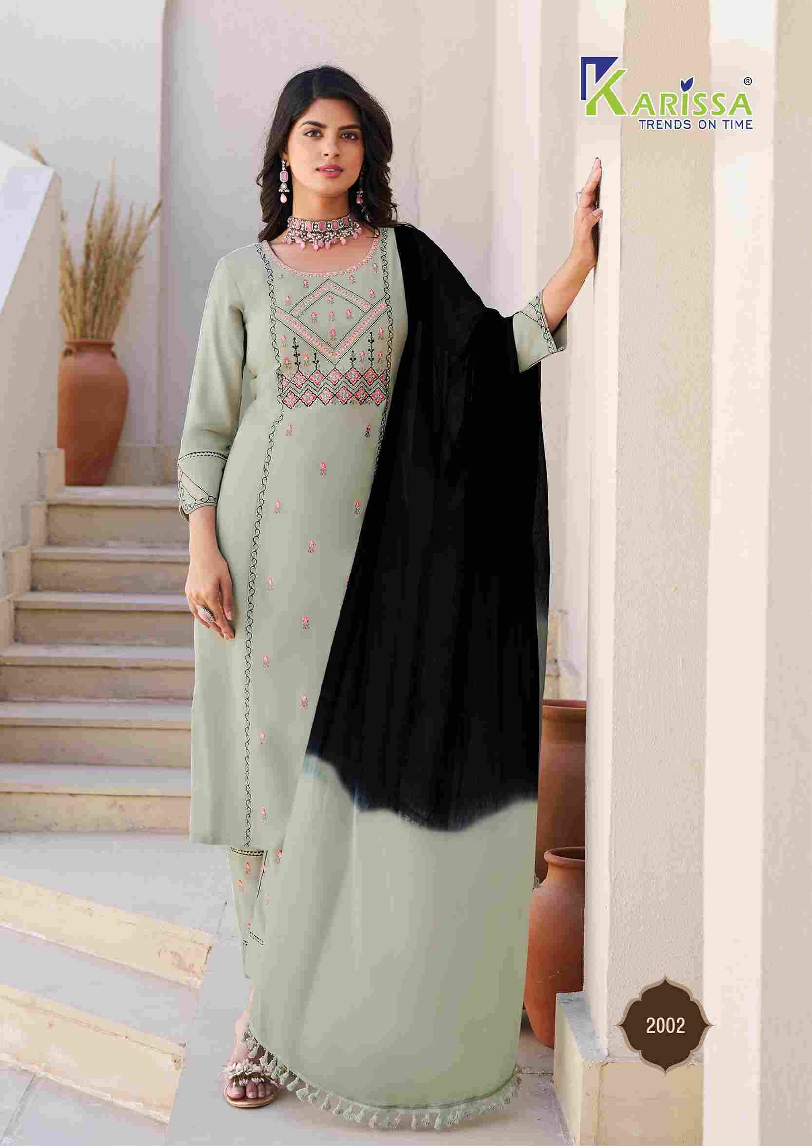 Kasida Vol-2 By Karissa 2001 To 2004 Series Designer Festive Suits Collection Beautiful Stylish Fancy Colorful Party Wear & Occasional Wear Heavy Rayon Print Dresses At Wholesale Price