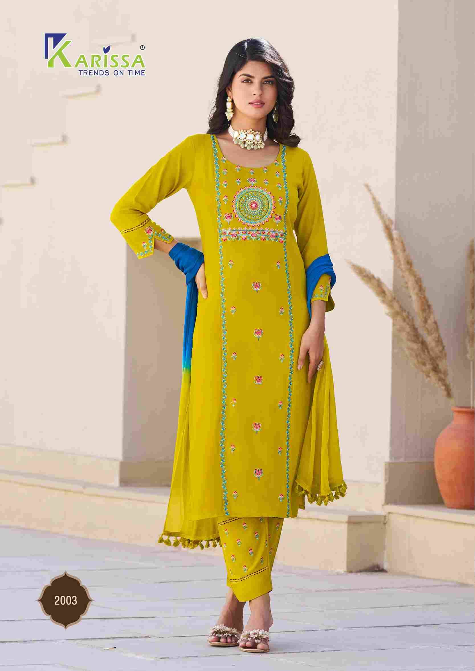 Kasida Vol-2 By Karissa 2001 To 2004 Series Designer Festive Suits Collection Beautiful Stylish Fancy Colorful Party Wear & Occasional Wear Heavy Rayon Print Dresses At Wholesale Price