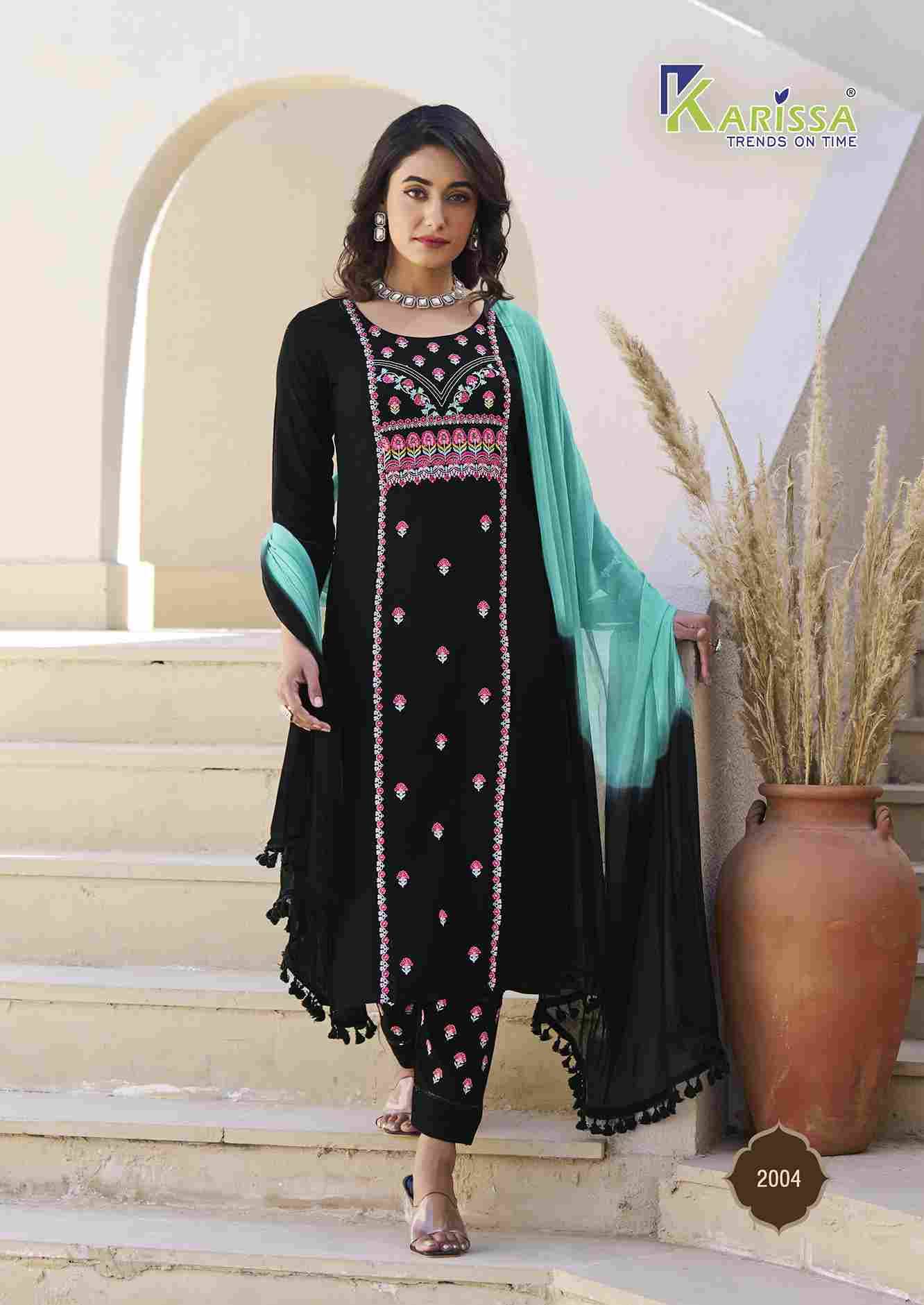 Kasida Vol-2 By Karissa 2001 To 2004 Series Designer Festive Suits Collection Beautiful Stylish Fancy Colorful Party Wear & Occasional Wear Heavy Rayon Print Dresses At Wholesale Price