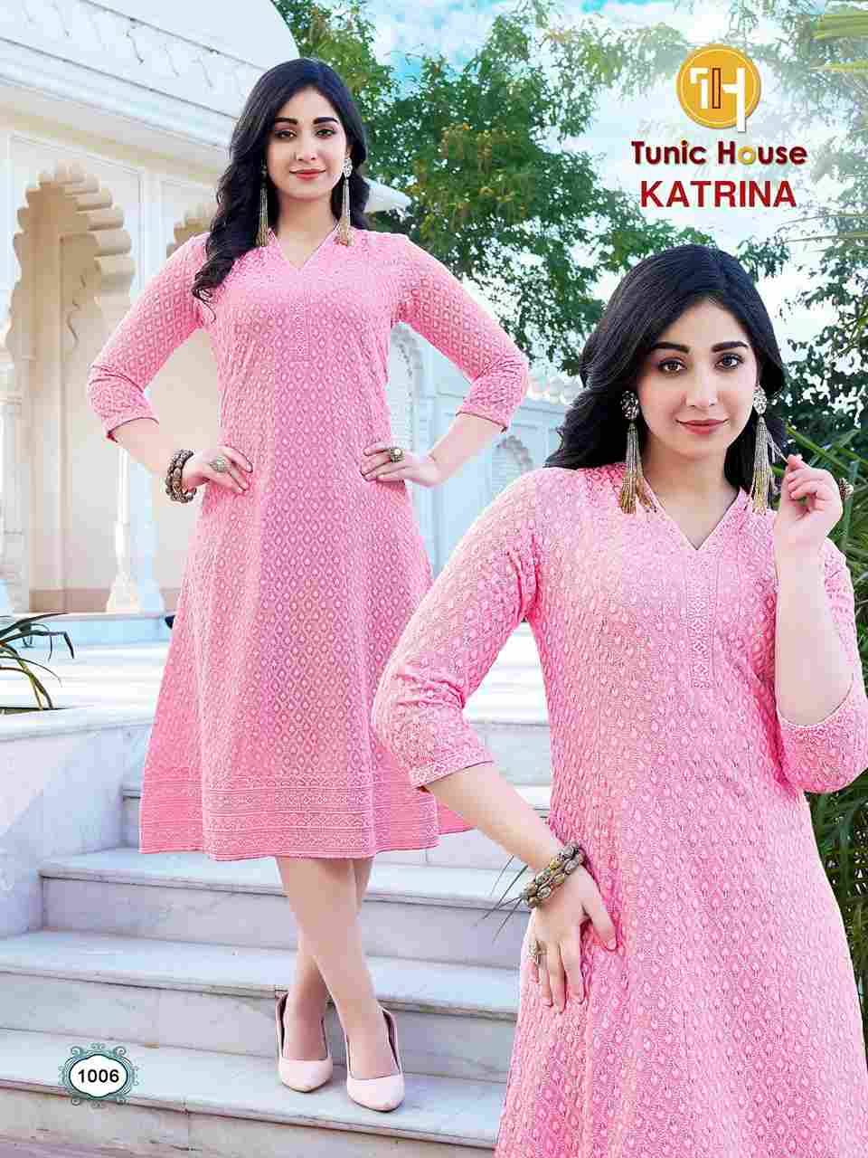 Katrina By Tunic House 1001 To 1010 Series Designer Stylish Fancy Colorful Beautiful Party Wear & Ethnic Wear Collection Viscose Rayon Print Kurtis At Wholesale Price