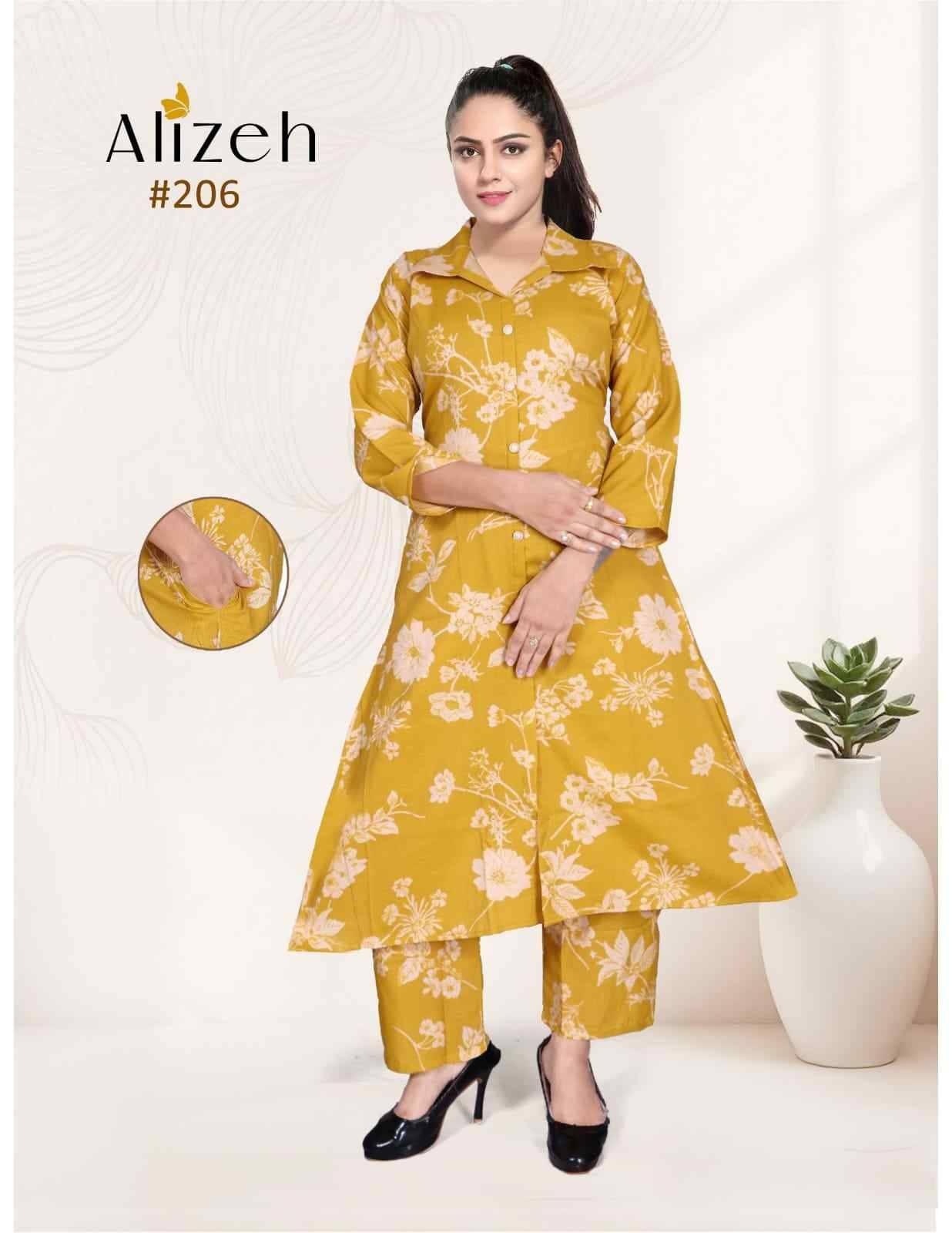 Alizeh Vol-2 By Kaamiri 201 To 208 Series Designer Stylish Fancy Colorful Beautiful Party Wear & Ethnic Wear Collection Fancy Co-Ords At Wholesale Price