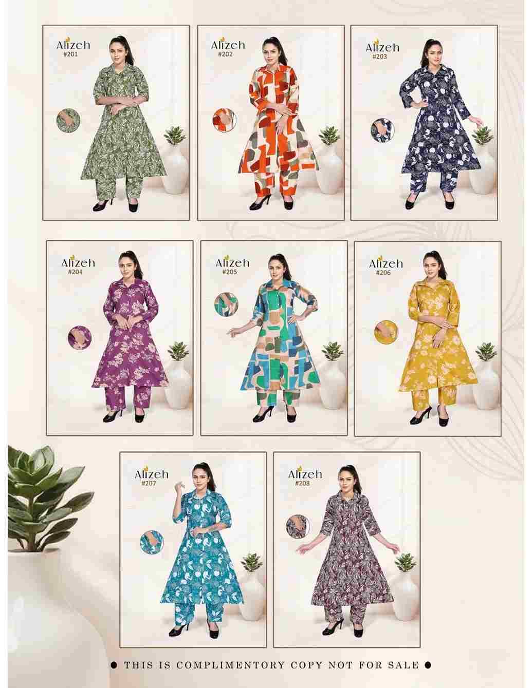 Alizeh Vol-2 By Kaamiri 201 To 208 Series Designer Stylish Fancy Colorful Beautiful Party Wear & Ethnic Wear Collection Fancy Co-Ords At Wholesale Price