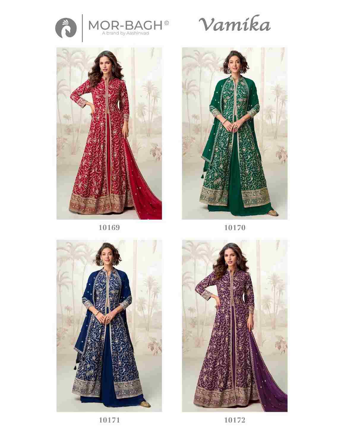 Vamika By Mor-Bagh 10269 To 10272 Series Beautiful Festive Suits Colorful Stylish Fancy Casual Wear & Ethnic Wear Georgette Dresses At Wholesale Price