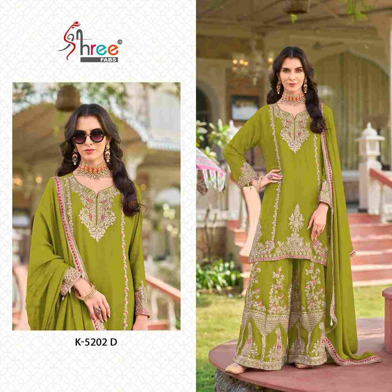 Shree Fabs Hit Design K-5202 Colours Vol-2 By Shree Fabs K-5202-D To K-5202-G Series Designer Pakistani Suits Beautiful Fancy Stylish Colorful Party Wear & Occasional Wear Chinnon With Embroidery Dresses At Wholesale Price