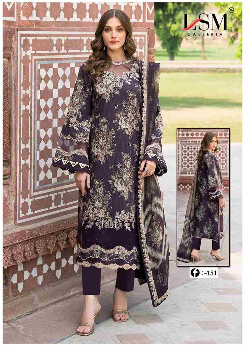 Firdous Queen Vol-15 By Lsm Galleria 151 To 156 Series Beautiful Stylish Festive Suits Fancy Colorful Casual Wear & Ethnic Wear & Ready To Wear Pure Lawn Print Dresses At Wholesale Price