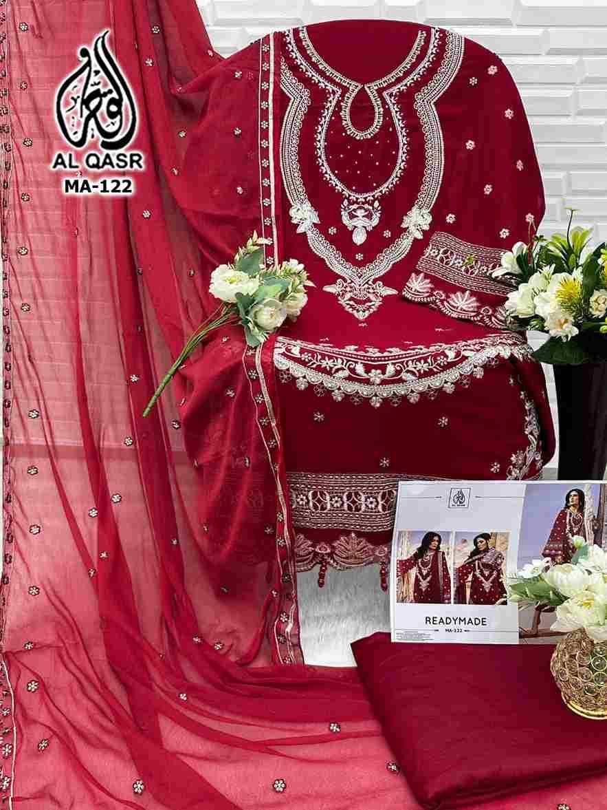 MA-122 Colours By Al Qasr 122-A To 122-D Series Beautiful Pakistani Suits Colorful Stylish Fancy Casual Wear & Ethnic Wear Pure Rayon Cotton Dresses At Wholesale Price