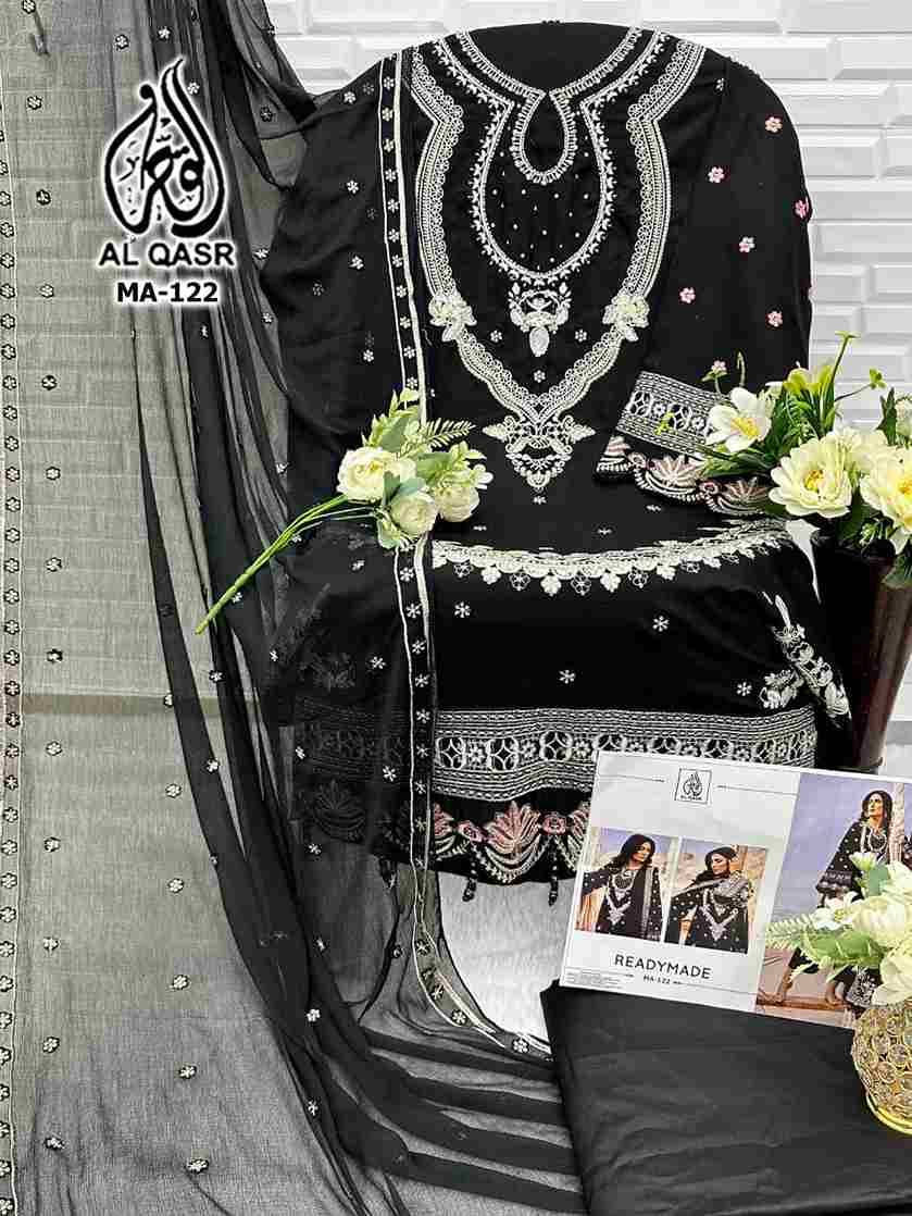 MA-122 Colours By Al Qasr 122-A To 122-D Series Beautiful Pakistani Suits Colorful Stylish Fancy Casual Wear & Ethnic Wear Pure Rayon Cotton Dresses At Wholesale Price