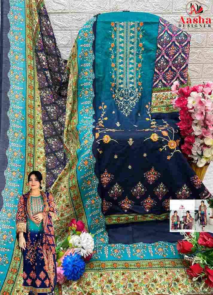 Harsha Vol-4 By Aasha Designer 1042-A To 1042-B Series Wholesale Designer Pakistani Suits Collection Beautiful Stylish Fancy Colorful Party Wear & Occasional Wear Pure Cotton Dresses At Wholesale Price