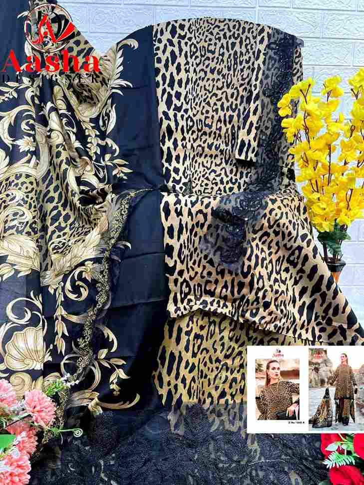 Aasha Hit Design 1048-A By Aasha Designer Wholesale Designer Pakistani Suits Collection Beautiful Stylish Fancy Colorful Party Wear & Occasional Wear Pure Cotton Dresses At Wholesale Price
