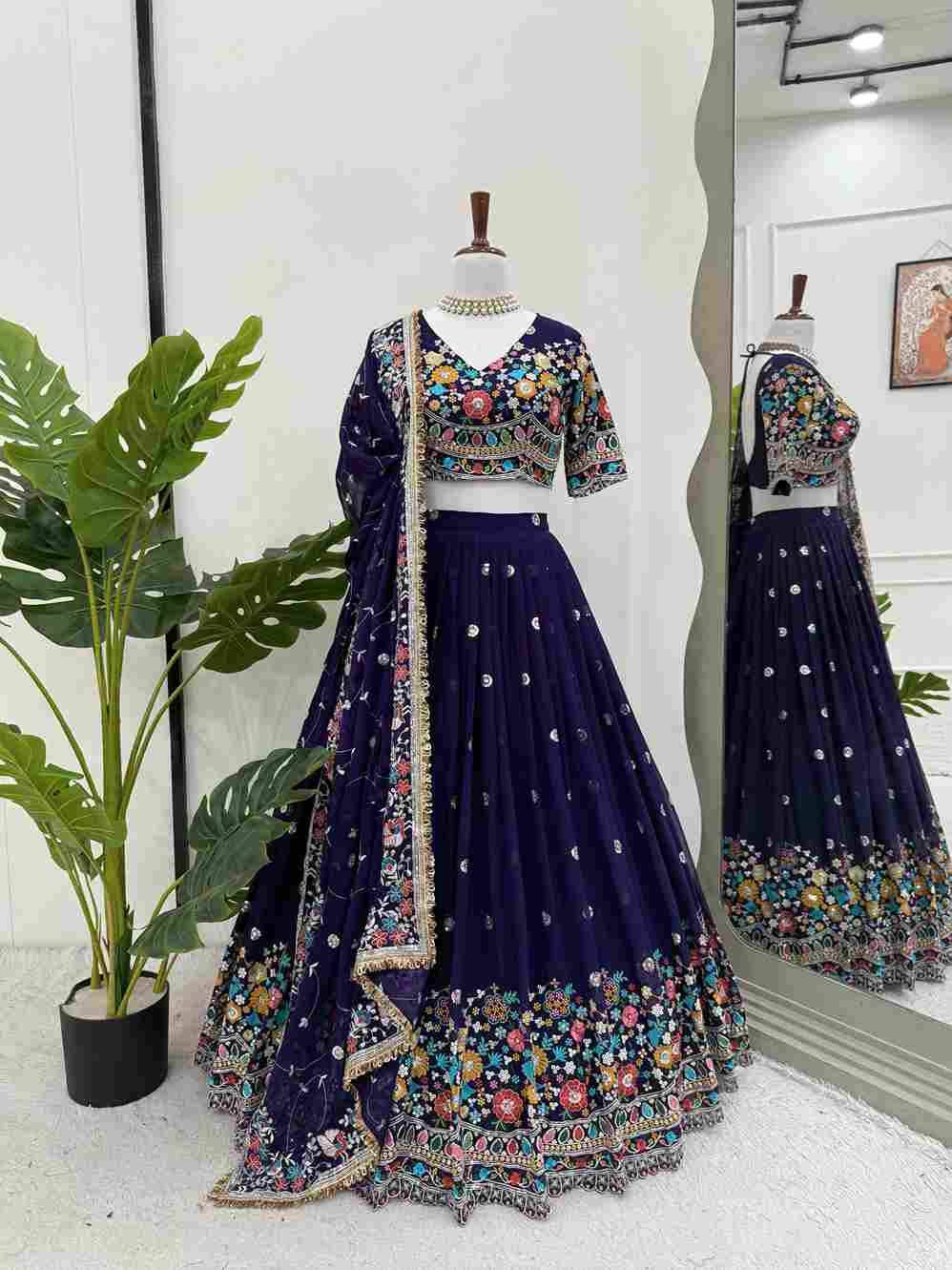 Sf-1037 By Fashid Wholesale 01 To 03 Series Beautiful Colorful Fancy Wedding Collection Occasional Wear & Party Wear Faux Georgette Lehengas At Wholesale Price