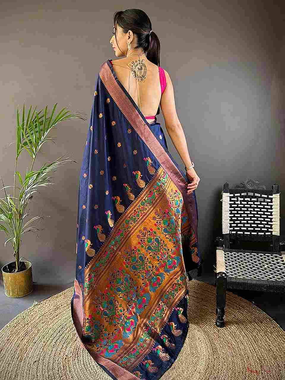 Df-Titan By Fashid Wholesale Indian Traditional Wear Collection Beautiful Stylish Fancy Colorful Party Wear & Occasional Wear Jacquard Sarees At Wholesale Price