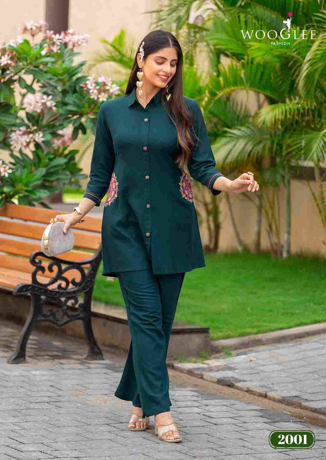 Elina By Wooglee 2001 To 2004 Series Designer Stylish Fancy Colorful Beautiful Party Wear & Ethnic Wear Collection Cotton Slub Co-Ord At Wholesale Price