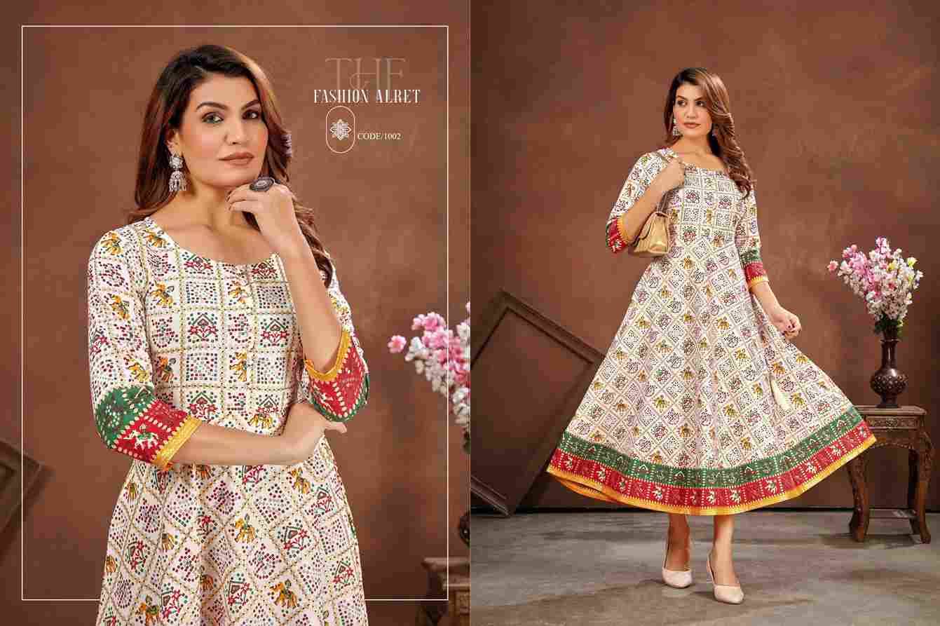 Patola Grown By Poonam Designer 1001 To 1004 Series Beautiful Stylish Fancy Colorful Casual Wear & Ethnic Wear Cotton Gown At Wholesale Price