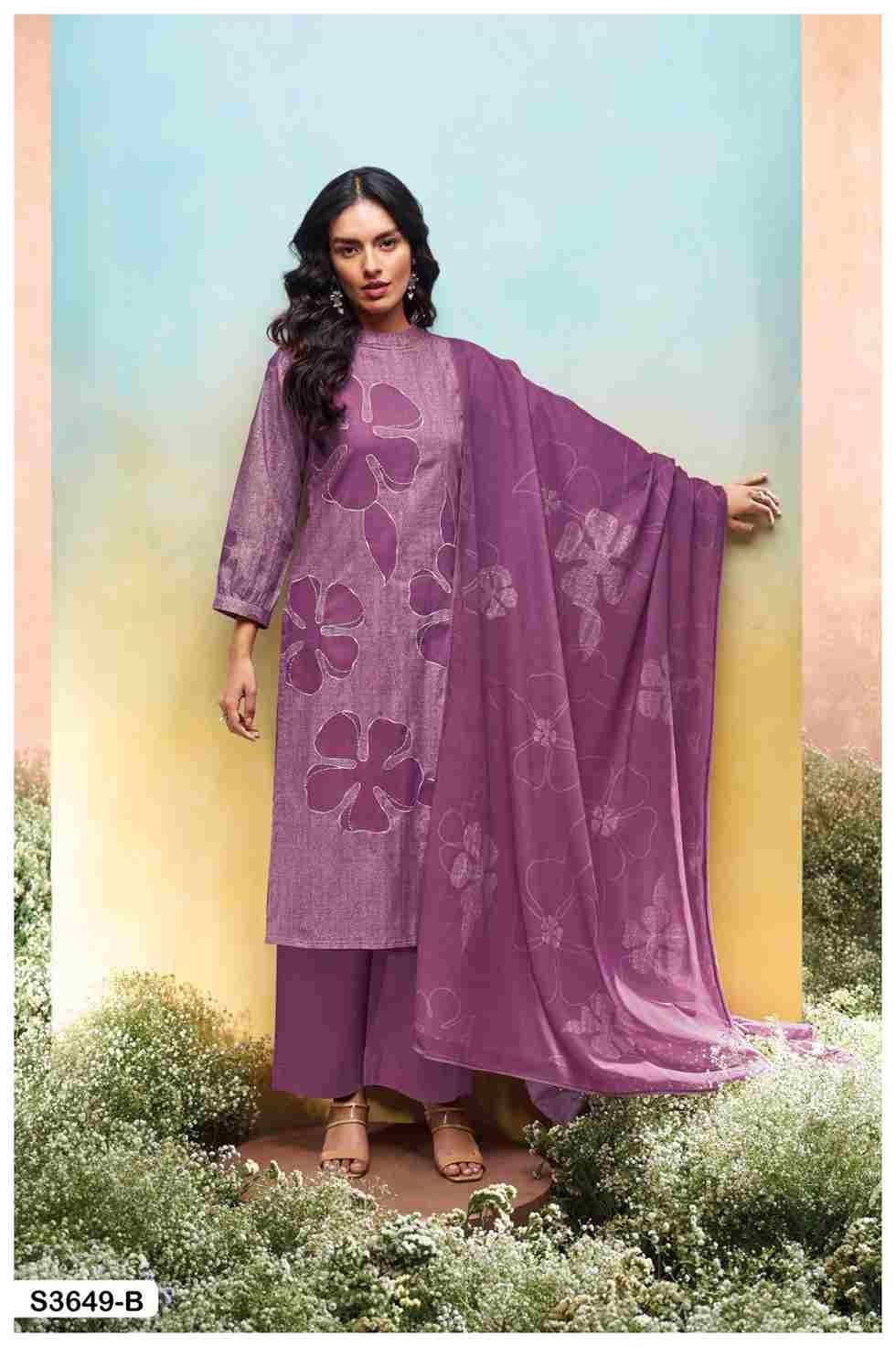 Sanuthi-3649 By Ganga Fashion 3649-A To 3649-D Series Beautiful Festive Suits Colorful Stylish Fancy Casual Wear & Ethnic Wear Pure Cotton Dresses At Wholesale Price