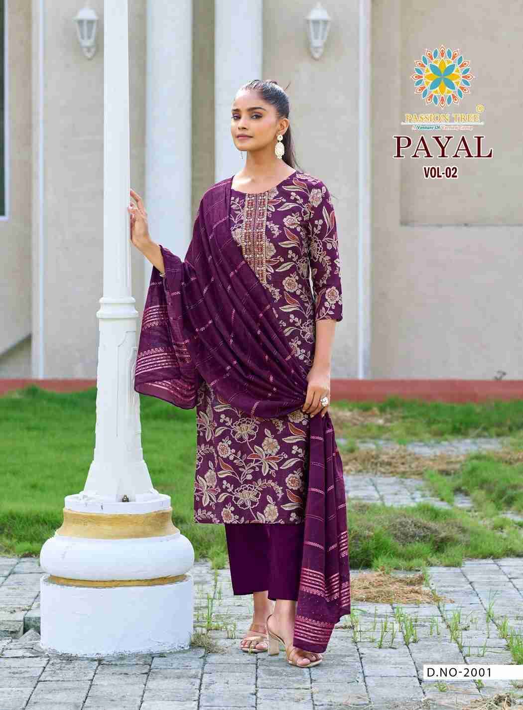 Payal Vol-2 By Passion Tree 2001 To 2008 Series Beautiful Festive Suits Colorful Stylish Fancy Casual Wear & Ethnic Wear Vertican Print Dresses At Wholesale Price