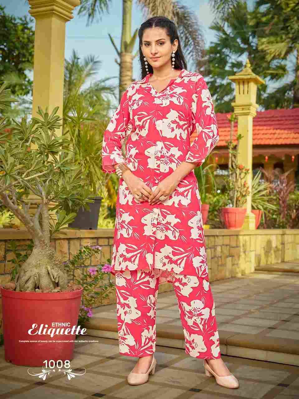 Trendy Touch By Sankheswer 1001 To 1008 Series Designer Stylish Fancy Colorful Beautiful Casual Wear & Ethnic Wear Heavy Rayon Co-Ords At Wholesale Price