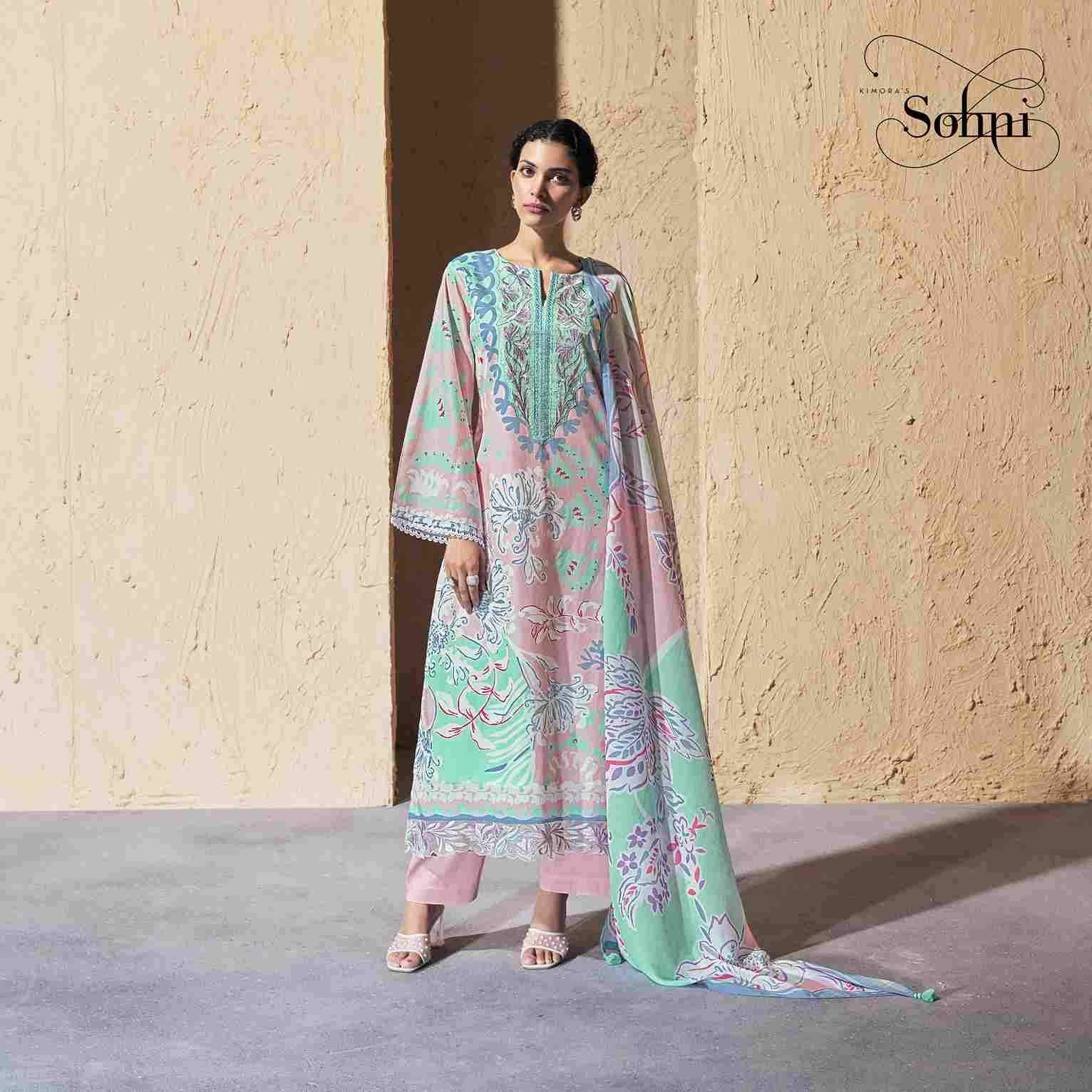 Joy By Sohni 341 To 344 Series Beautiful Suits Colorful Stylish Fancy Casual Wear & Ethnic Wear Pure Cotton Lawn Embroidery Dresses At Wholesale Price