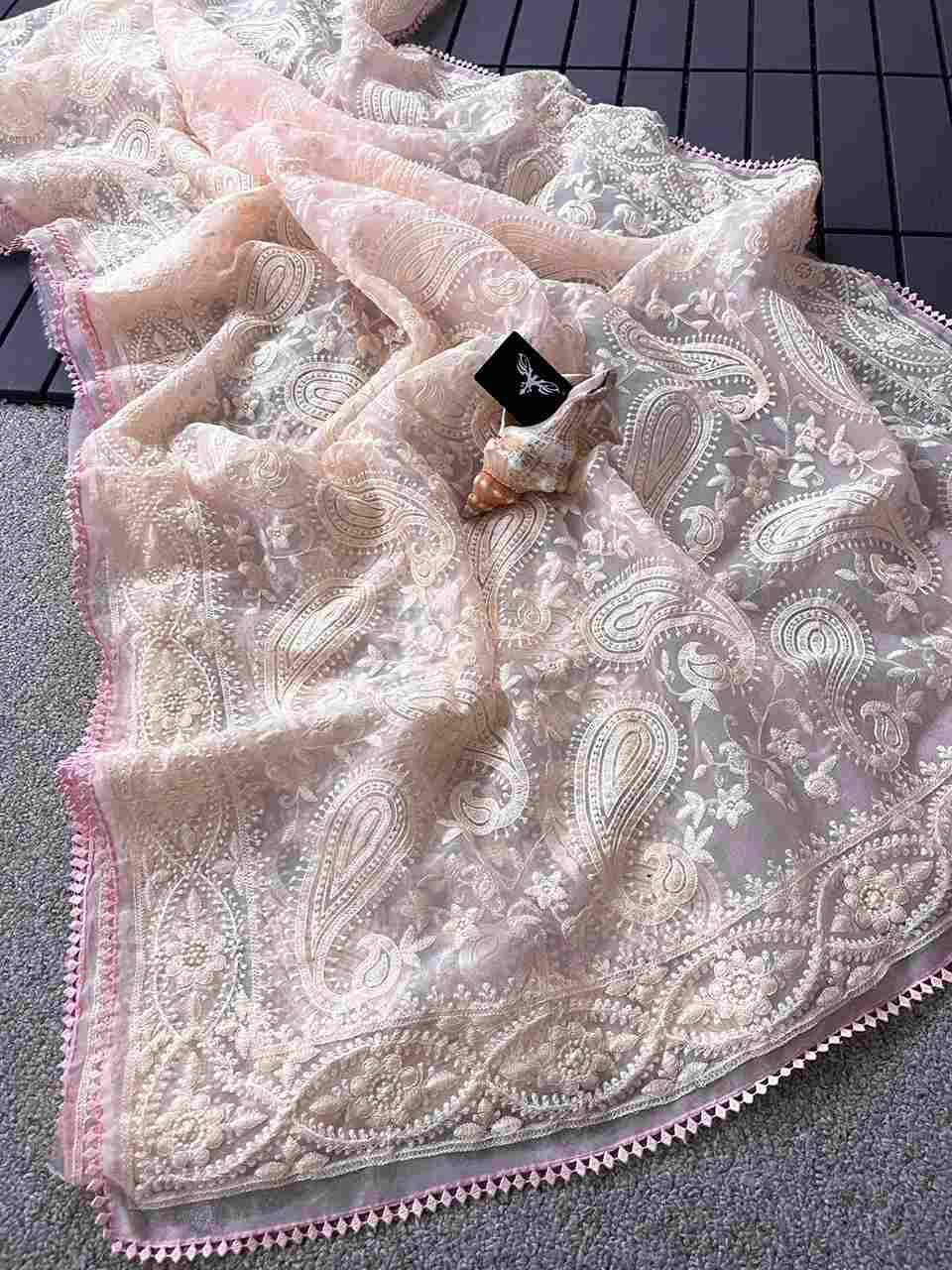 Vt-808 By Fashid Wholesale Indian Traditional Wear Collection Beautiful Stylish Fancy Colorful Party Wear & Occasional Wear Pure Organza Tissue Sarees At Wholesale Price