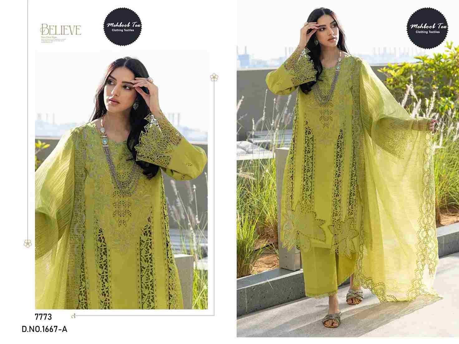 Mehboob Tex Hit Design 1667 Colours By Mehboob Tex 1667-A To 1667-B Series Beautiful Winter Collection Pakistani Suits Stylish Fancy Colorful Casual Wear & Ethnic Wear Cotton Lawn With Embroidery Dresses At Wholesale Price