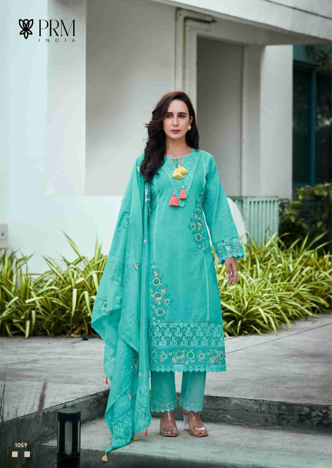 Vanya By Prm Trendz 1056 To 1061 Series Beautiful Pakistani Suits Colorful Stylish Fancy Casual Wear & Ethnic Wear Pure Cotton Dresses At Wholesale Price
