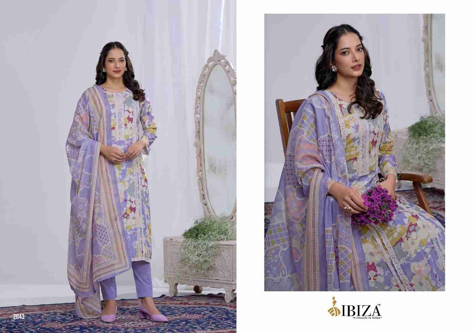 Tesla By Ibiza 2041 To 2044 Series Designer Festive Suits Beautiful Fancy Stylish Colorful Party Wear & Occasional Wear Pure Lawn Cotton Dresses At Wholesale Price