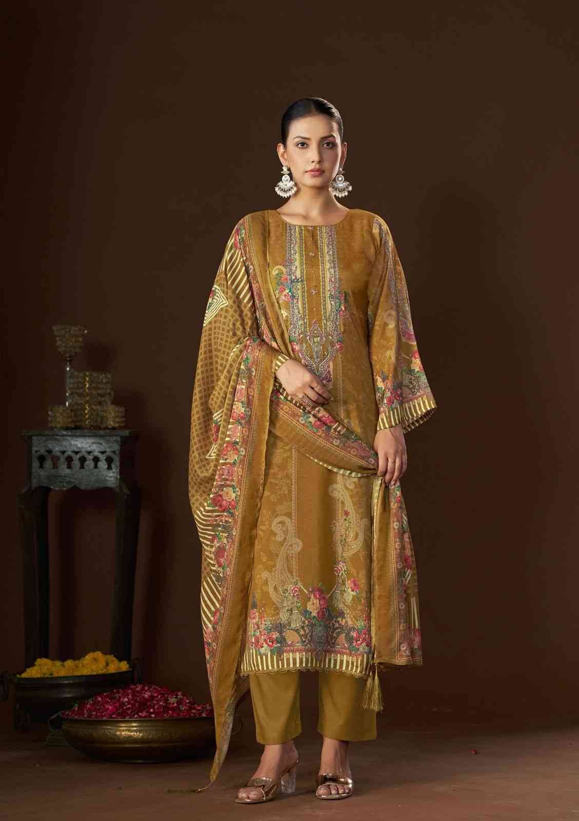 Yamika By Karva Designer Studio 01 To 04 Series Beautiful Festive Suits Colorful Stylish Fancy Casual Wear & Ethnic Wear Pure Viscose Muslin Dresses At Wholesale Price