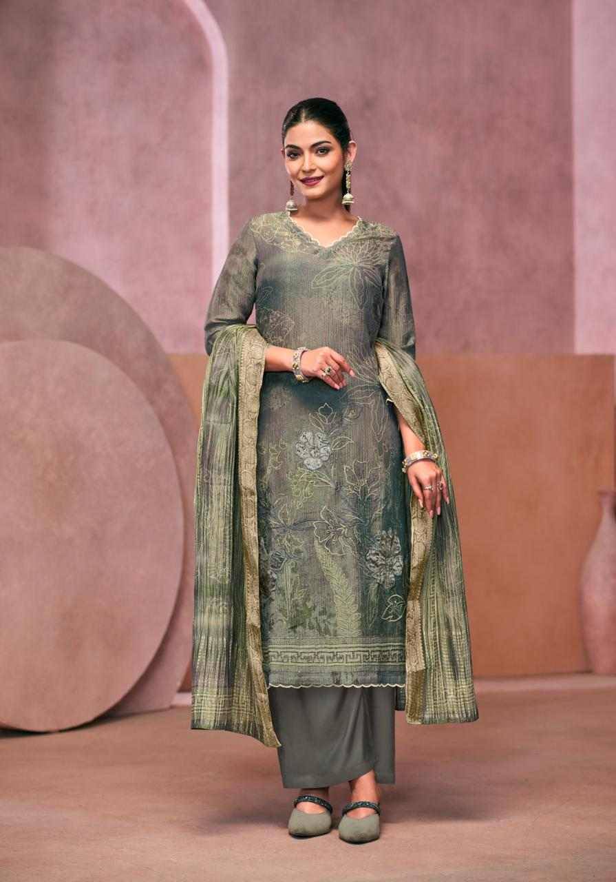 Vadanya By Sahiba Fabrics Beautiful Festive Suits Colorful Stylish Fancy Casual Wear & Ethnic Wear Tissue Shimmer Dresses At Wholesale Price