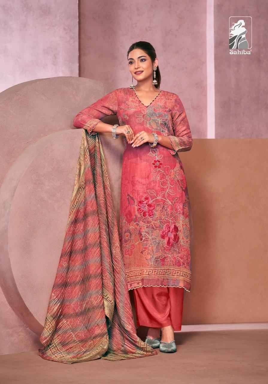 Vadanya By Sahiba Fabrics Beautiful Festive Suits Colorful Stylish Fancy Casual Wear & Ethnic Wear Tissue Shimmer Dresses At Wholesale Price