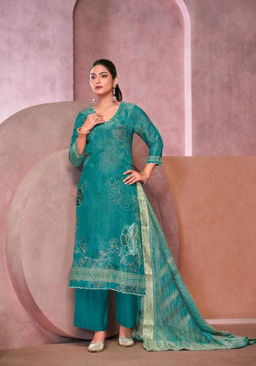 Vadanya By Sahiba Fabrics Beautiful Festive Suits Colorful Stylish Fancy Casual Wear & Ethnic Wear Tissue Shimmer Dresses At Wholesale Price
