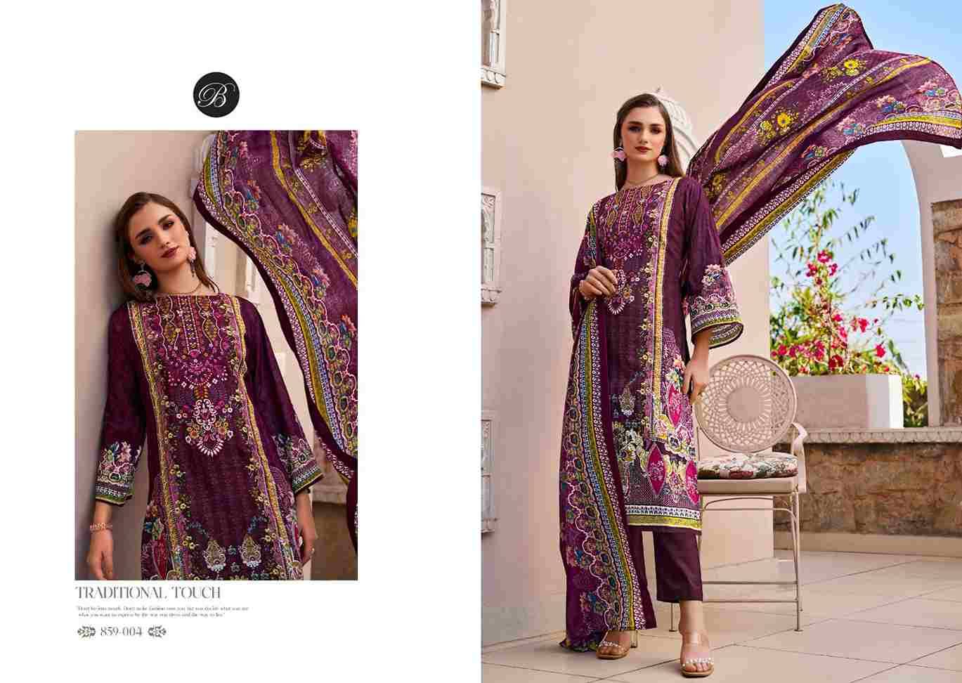 Naira Vol-111 By Belliza 859-001 To 859-008 Series Beautiful Festive Suits Stylish Fancy Colorful Casual Wear & Ethnic Wear Pure Cotton Print Dresses At Wholesale Price