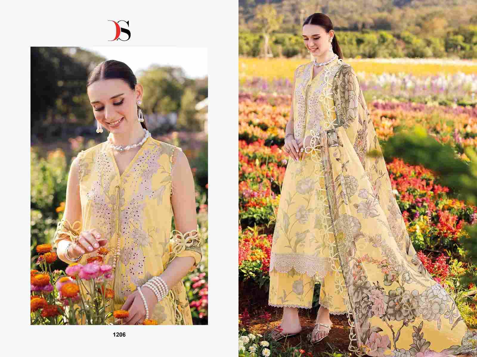 Jade Urbane-25 Vol-3 By Deepsy Suits 1201 To 1208 Series Pakistani Stylish Beautiful Colourful Printed & Embroidered Party Wear & Occasional Wear Pure Cotton Dresses At Wholesale Price