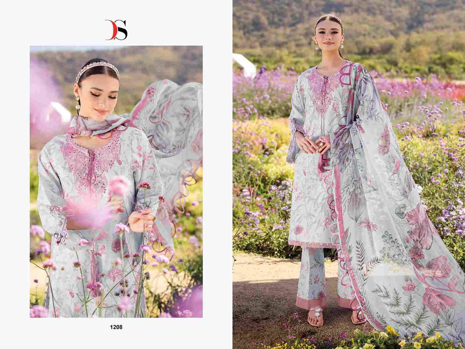 Jade Urbane-25 Vol-3 By Deepsy Suits 1201 To 1208 Series Pakistani Stylish Beautiful Colourful Printed & Embroidered Party Wear & Occasional Wear Pure Cotton Dresses At Wholesale Price