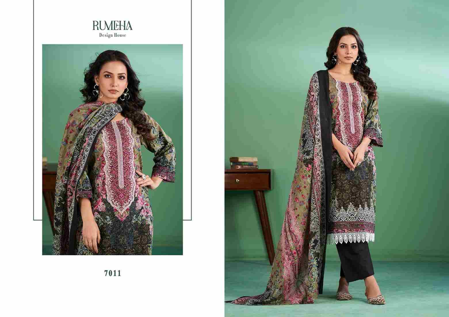 Jasmeen By Rumeha 7009 To 7012 Series Beautiful Festive Suits Stylish Fancy Colorful Casual Wear & Ethnic Wear Cotton Print Dresses At Wholesale Price