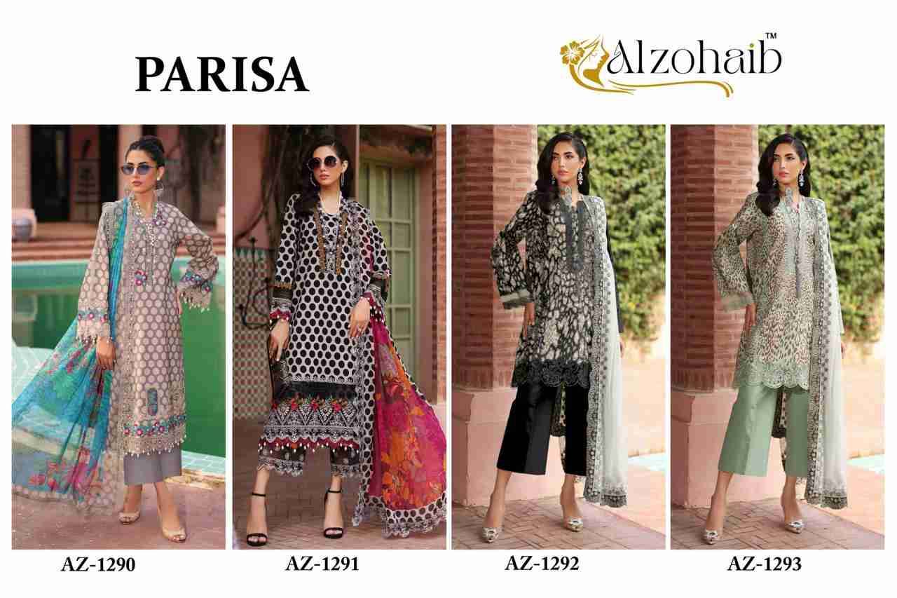 Parisa By Alzohaib 1290 To 1293 Series Beautiful Pakistani Suits Stylish Fancy Colorful Party Wear & Occasional Wear Pure Cotton Print Dresses At Wholesale Price