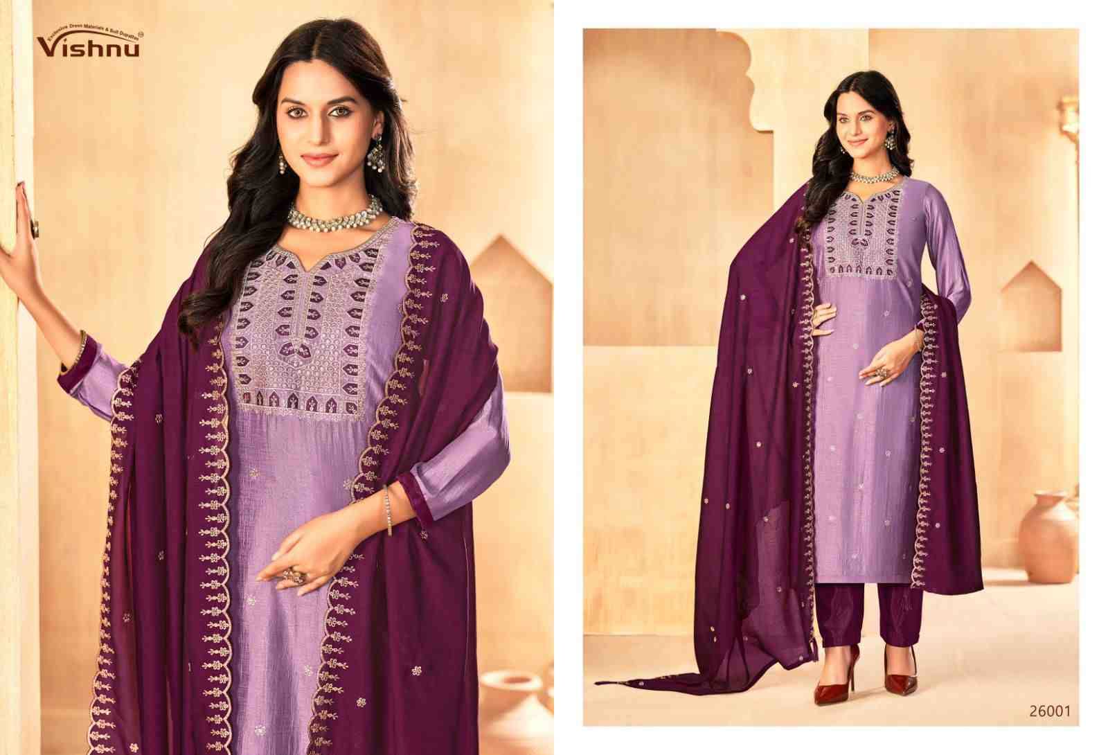 Jasmeen Vol-3 By Vishnu 26001 To 26011 Series Beautiful Stylish Festive Suits Fancy Colorful Casual Wear & Ethnic Wear & Ready To Wear Vichitra Silk Dresses At Wholesale Price