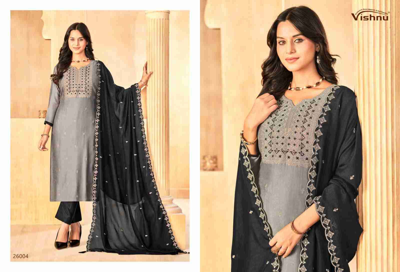Jasmeen Vol-3 By Vishnu 26001 To 26011 Series Beautiful Stylish Festive Suits Fancy Colorful Casual Wear & Ethnic Wear & Ready To Wear Vichitra Silk Dresses At Wholesale Price