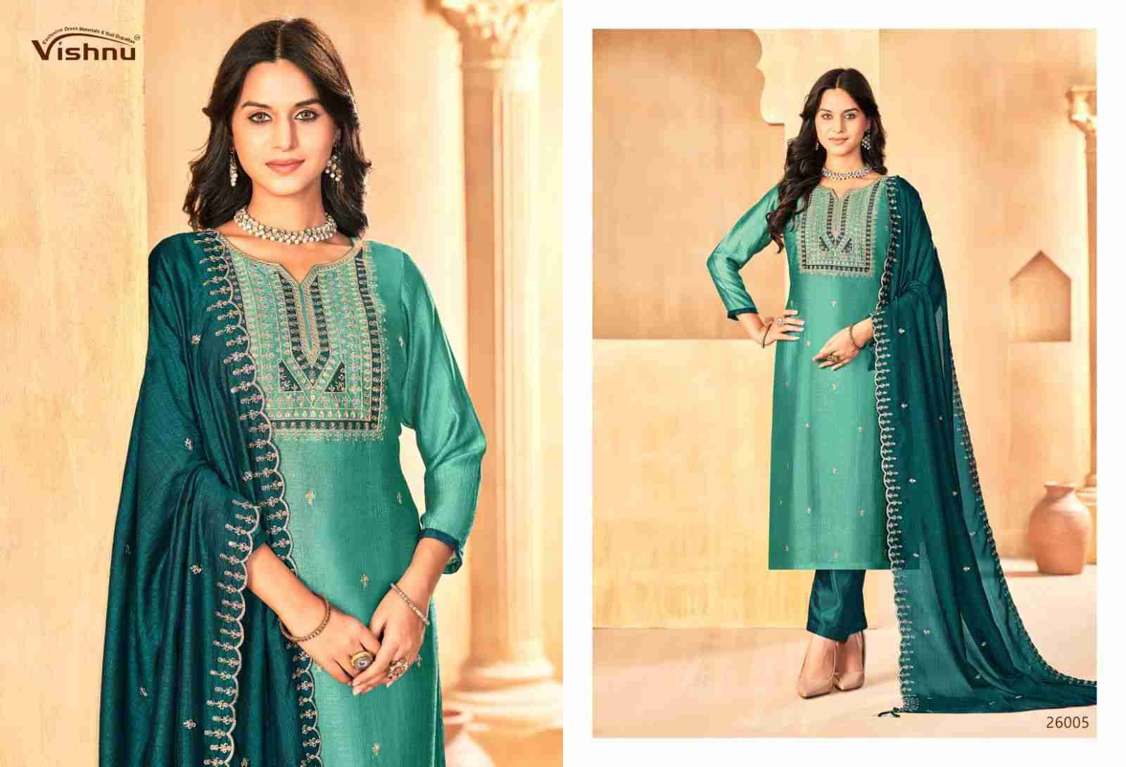 Jasmeen Vol-3 By Vishnu 26001 To 26011 Series Beautiful Stylish Festive Suits Fancy Colorful Casual Wear & Ethnic Wear & Ready To Wear Vichitra Silk Dresses At Wholesale Price