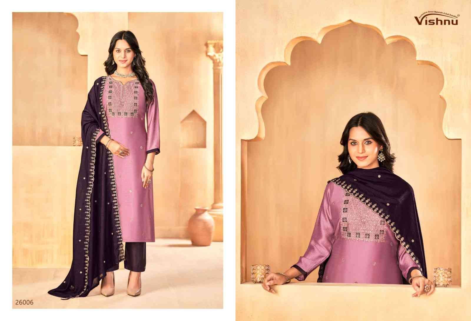 Jasmeen Vol-3 By Vishnu 26001 To 26011 Series Beautiful Stylish Festive Suits Fancy Colorful Casual Wear & Ethnic Wear & Ready To Wear Vichitra Silk Dresses At Wholesale Price
