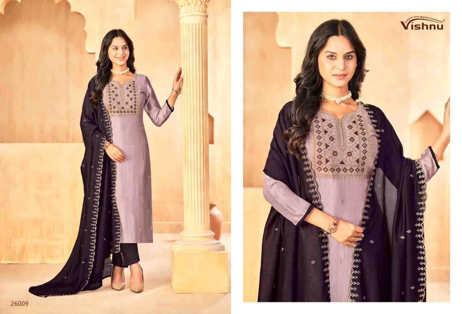 Jasmeen Vol-3 By Vishnu 26001 To 26011 Series Beautiful Stylish Festive Suits Fancy Colorful Casual Wear & Ethnic Wear & Ready To Wear Vichitra Silk Dresses At Wholesale Price