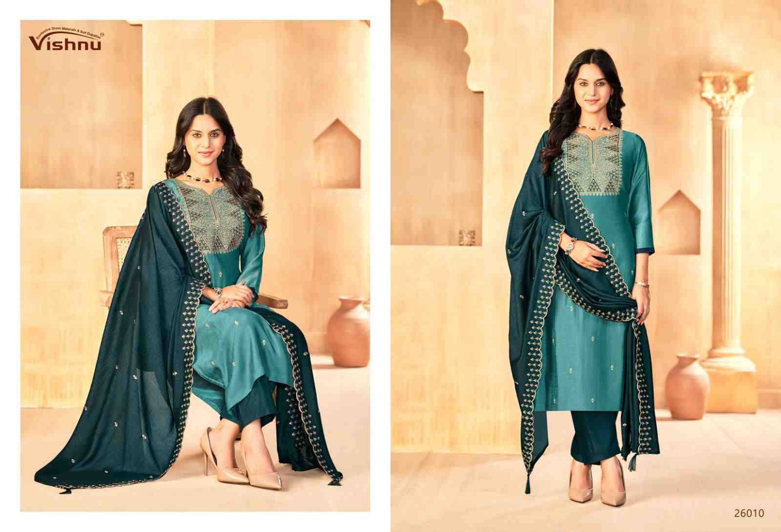 Jasmeen Vol-3 By Vishnu 26001 To 26011 Series Beautiful Stylish Festive Suits Fancy Colorful Casual Wear & Ethnic Wear & Ready To Wear Vichitra Silk Dresses At Wholesale Price