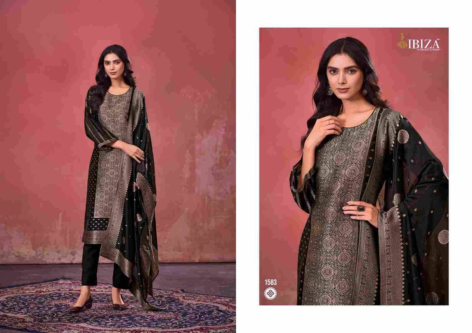 Samia By Ibiza 1581 To 1584 Series Designer Festive Suits Beautiful Fancy Stylish Colorful Party Wear & Occasional Wear Pure Bangalori Silk Jacquard Dresses At Wholesale Price