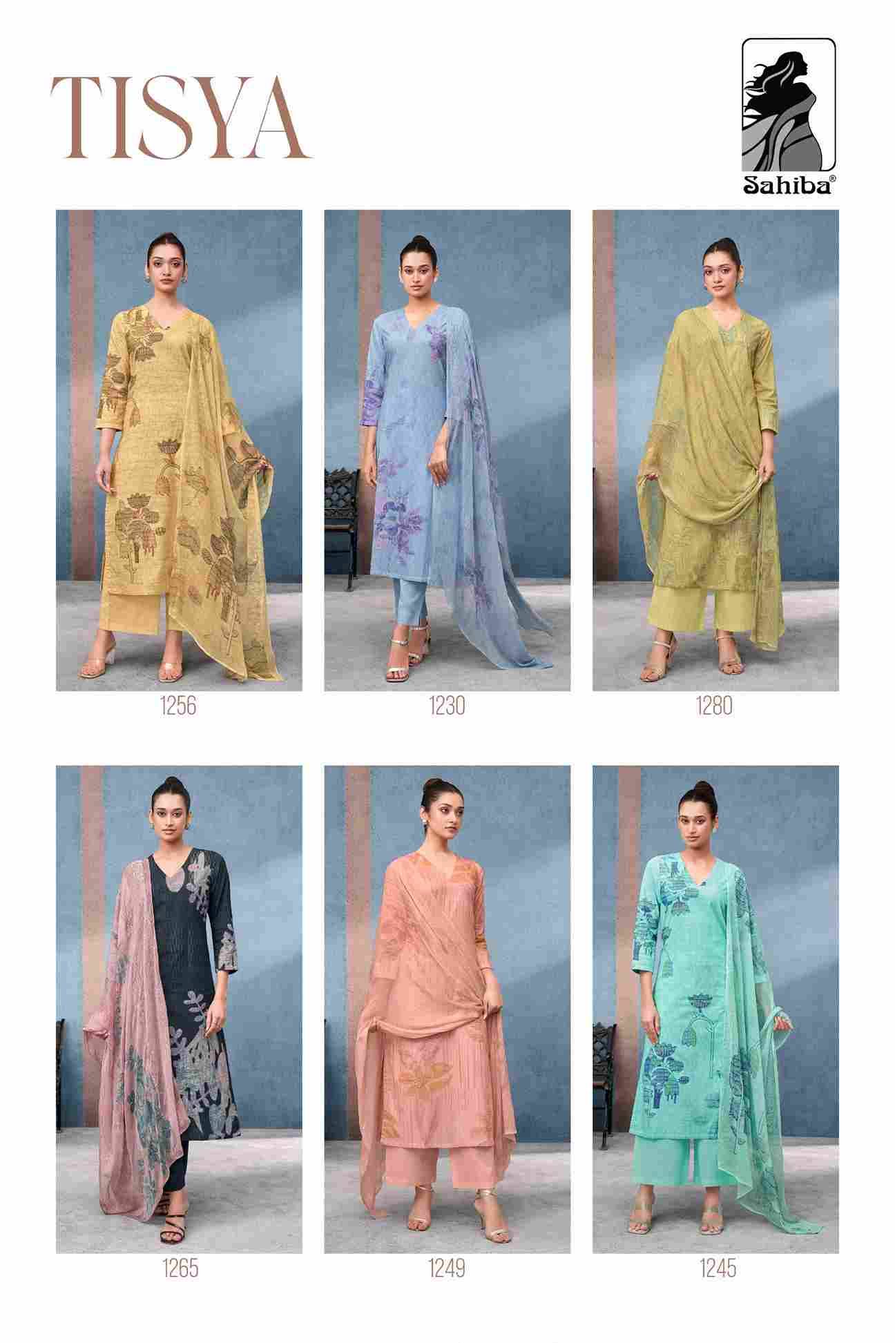 Tisya By Sahiba Fabrics Beautiful Festive Suits Colorful Stylish Fancy Casual Wear & Ethnic Wear Pure Cotton Lawn Dresses At Wholesale Price