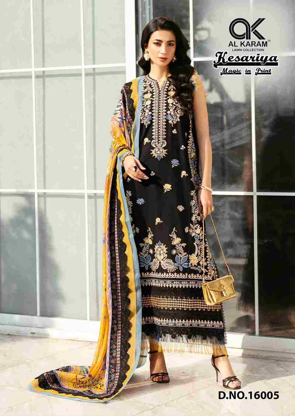 Kesariya Vol-16 By Al Karam Lawn Collection 16001 To 16006 Series Beautiful Festive Suits Colorful Stylish Fancy Casual Wear & Ethnic Wear Pure Cambric Embroidered Dresses At Wholesale Price