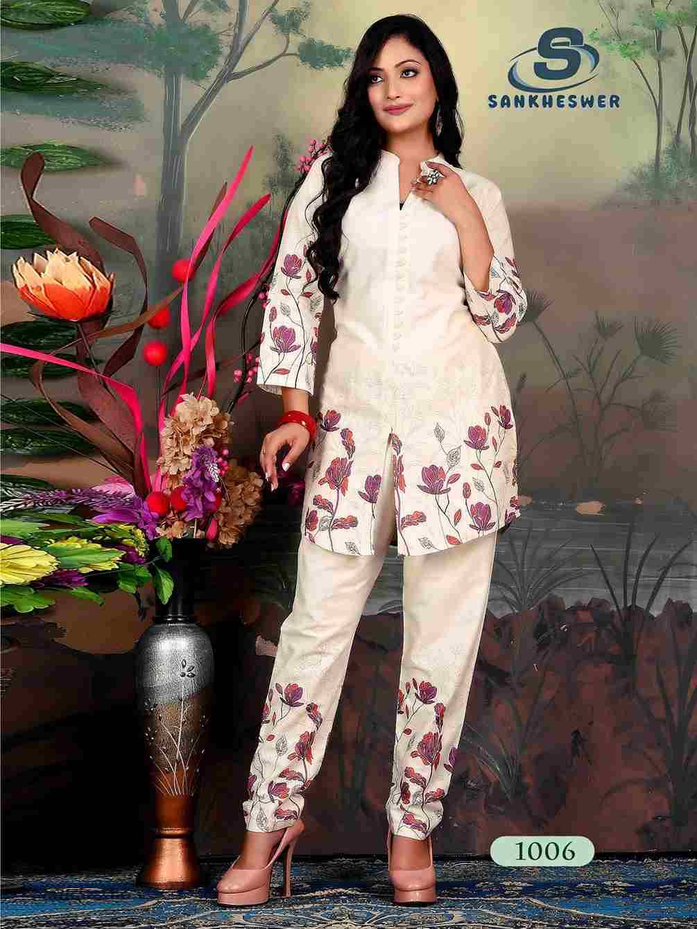 Roshni Vol-1 By Sankheswer 1001 To 1006 Series Designer Stylish Fancy Colorful Beautiful Party Wear & Ethnic Wear Collection Cotton Flex Co-Ord At Wholesale Price